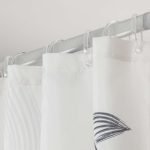 Birds 180x200 black κουρτίνα μπάνιου υφασμάτινη Sealskin - Image 2