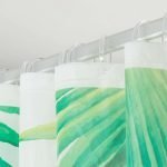 Leaves 180x200 green κουρτίνα μπάνιου πλαστική Sealskin - Image 2