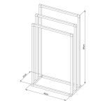 Tube chrome κρεμάστρα επιδαπέδια Sealskin - Image 5