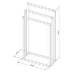 Tube black κρεμάστρα επιδαπέδια Sealskin - Image 7