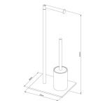 Tube 3rd version black σταντ χαρτιού υγείας + πιγκάλ Sealskin - Image 7