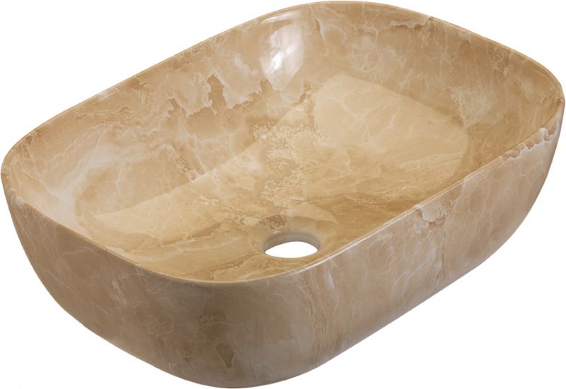 82-8417-2 ELEGAN-3 465*320*135 ΝΙΠΤΗΡΑΣ DECOR BEIGE MARBLE - Image 1