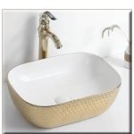 ELEGAN-6 465*340*135 ΝΙΠΤΗΡΑΣ WHITE-GOLD PATTERN