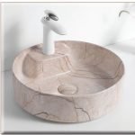 MAMBO 410*410*120 ΝΙΠΤΗΡΑΣ  DECOR ΜΠΕΖ ΜΑΡΜΑΡΟ