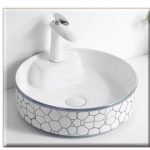 STAR-GREY 410*410*120  ΝΙΠΤΗΡΑΣ ΛΕΥΚΟΣ -ΓΚΡΙ DECOR