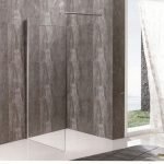 PANEL ΤΖΑΜΙ  ΔΙΑ/ΝΕΣ 90*195h/8mm ME ΜΠΡΑΤΣΟ  ST/ST 70-120 cm