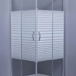 ASCOT - ΚΑΜΠΙΝΑ 4/ΓΩΝΗ - ΓΥΑΛΙ ΜΕ ΓΡΑΜΜΕΣ 90*90 ΣΧΕΤΗ ΧΡΩΜΕ