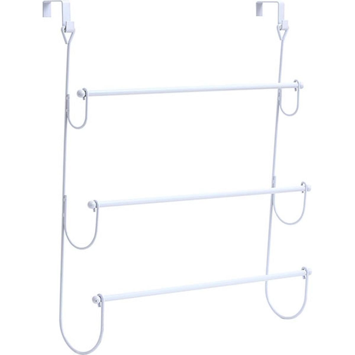 9120-1 Κρεμάστρα πόρτας με 3 μπάρες σε χρώμα λευκό. - Image 1