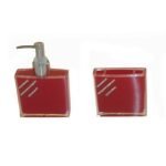 Σετ dispenser και ποτηροθήκη με στρασάκι