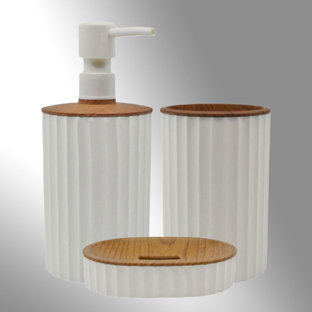 bathroom-accessory-set-3pcs-sl8367-white-7335white ΣΕΤ ΜΠΑΝΙΟΥ 3ΤΕΜ SL8367 ΛΕΥΚΟ - Image 1