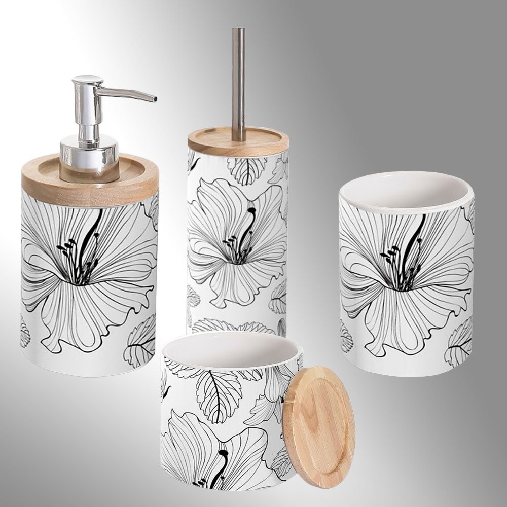 bathroom-accessory-set-4pcs-8143-8144-8145-8146-8392 ΣΕΤ ΜΠΑΝΙΟΥ 4ΤΕΜ 8143-8144-8145-8146 - Image 1