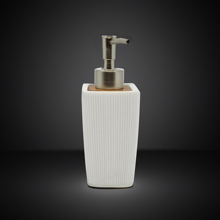 dispenser-polyesteriko-202353 DISPENSER ΠΟΛΥΕΣΤΕΡΙΚΟ ΜΕ ΓΡΑΜΜΕΣ ΞΥΛΟ ΑΣΠΡΟ SL998 - Image 1