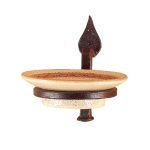 Σαπουνοθήκη σφυρήλατη No 322 με κεραμικό πιάτο.