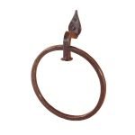 Σφυρηλατημένο δαχτυλίδι χειρός για πετσέτες No 324 σε σκουριά.