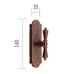 Ιταλικής κατασκευής λαβή για παράθυρα 312 αντικέ ασημί - Image 2