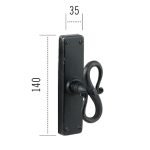 Ιταλικής κατασκευής λαβή για παράθυρα 017 αντικέ ασημί - Image 2