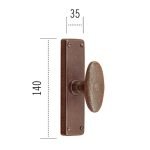 Ιταλικής κατασκευής λαβή για παράθυρα 013 αντικέ ασημί - Image 2