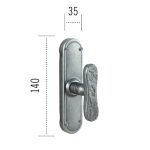 Ιταλικής κατασκευής λαβή για παράθυρα 340 μαυρο - Image 2