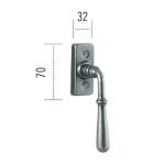 Ιταλικής κατασκευής λαβή για παράθυρα 066 αντικέ ασημί - Image 2