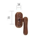 Ιταλικής κατασκευής λαβή για παράθυρα 339 αντικέ ασημί - Image 2