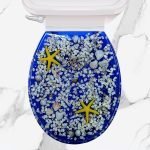 ΚΑΠΑΚΙ WC SEAHORSE SHELLS BLUE 36(π)x43(μ)