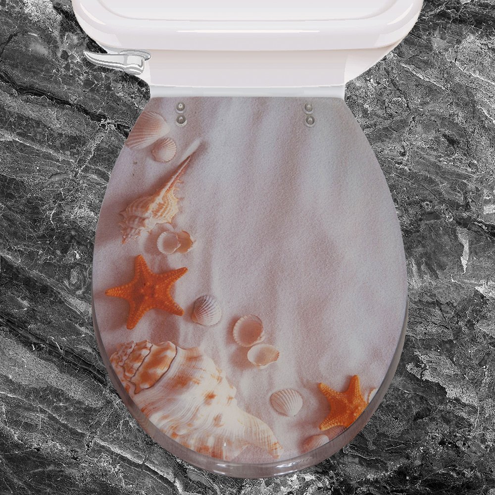 kapaki-wc-seashells-8046 ΚΑΠΑΚΙ WC SEASHELLS 36(φ)x43(μ) - Image 1