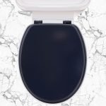 ΚΑΠΑΚΙ WC SOLID MDF 37,2(Φ)x45,5(Μ) ΣΚΟΥΡΟ ΜΠΛΕ