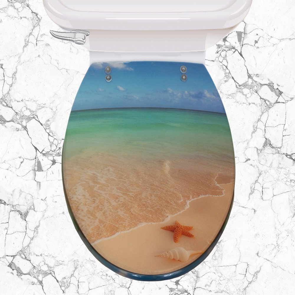 kapaki-wc-starfish-sand-8040 ΚΑΠΑΚΙ WC STARFISH SAND 36(φ)x43(μ) - Image 1