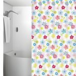 ΚΟΥΡΤΙΝΑ ΜΠΑΝΙΟΥ ΠΛΑΣΤΙΚΗ PEVA FlowerDrawings 180(Μ)x180(Υ)