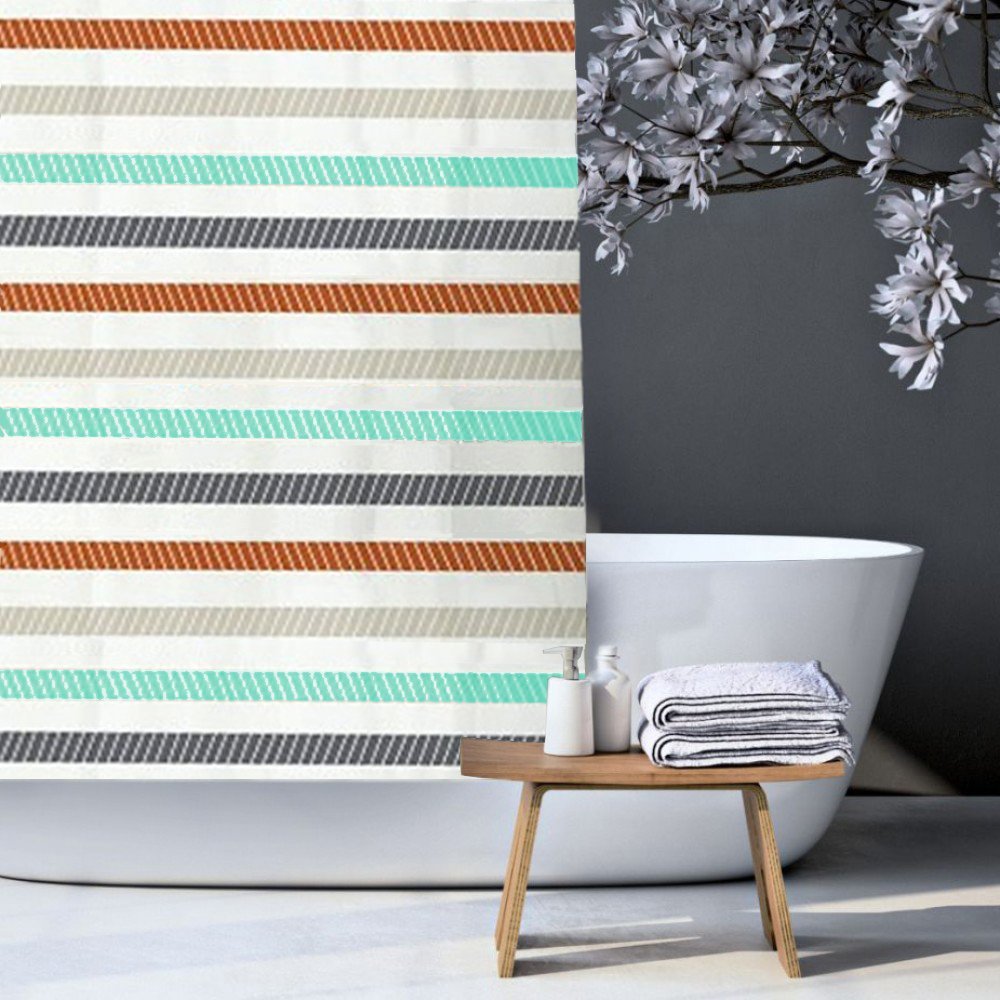 kourtina-mpaniou-plastiki-peva-multistripes-180-180-201891-2 ΚΟΥΡΤΙΝΑ ΜΠΑΝΙΟΥ ΠΛΑΣΤΙΚΗ PEVA MULTISTRIPES 180(Μ)X180(Υ) - Image 1