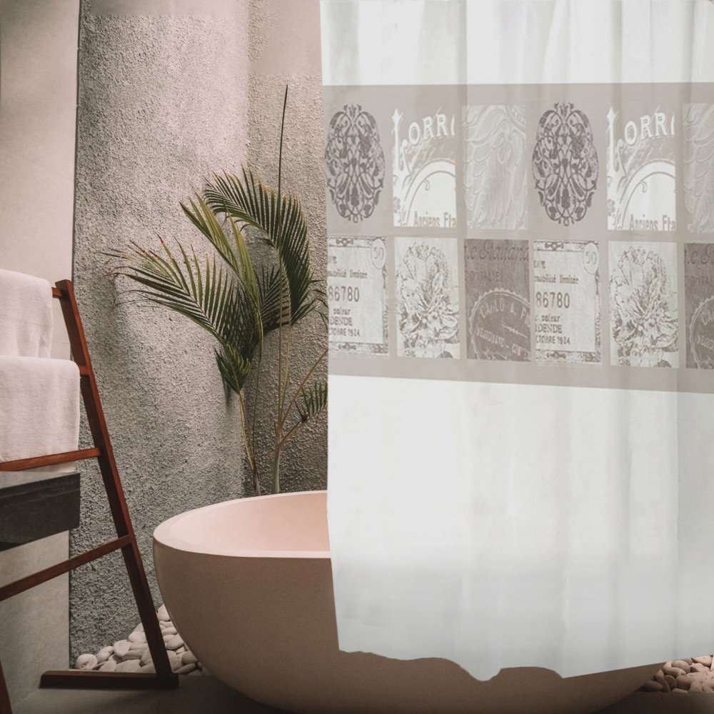 kourtina-mpaniou-plastiki-peva-sl651-180-180-200270 ΚΟΥΡΤΙΝΑ ΜΠΑΝΙΟΥ ΠΛΑΣΤΙΚΗ PEVA LORRI 180(Μ)X180(Υ) - Image 1