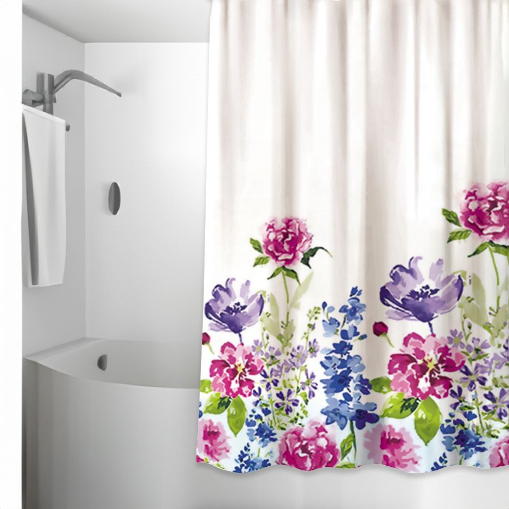 kourtina-mpaniou-plastiki-peva-springflowers-180x180-200339 ΚΟΥΡΤΙΝΑ ΜΠΑΝΙΟΥ ΠΛΑΣΤΙΚΗ PEVA SpringFlowers 180(Μ)x180(Υ) - Image 1