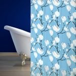 ΚΟΥΡΤΙΝΑ ΜΠΑΝΙΟΥ ΠΛΑΣΤΙΚΗ PEVA WhiteLilies 180(Μ)x180(Υ)