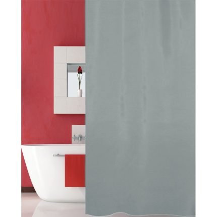 Υφασμάτινη Κουρτίνα Μπάνιου 2.40 Πλάτος Γκρί
