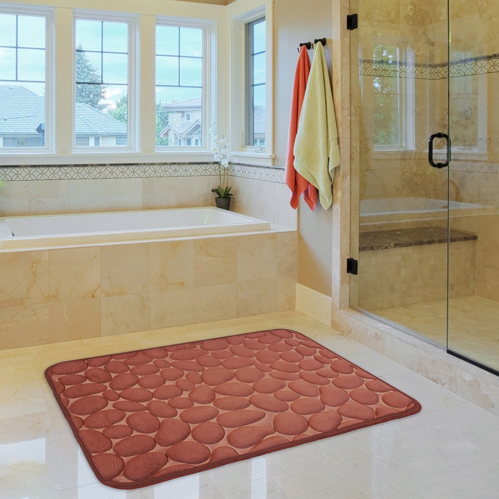 pataki-mpaniou-45x75-memory-foam-slg223-kafe-1800212brown ΠΑΤΑΚΙ ΜΠΑΝΙΟΥ MEMORY FOAM ΚΑΦΕ 45Χ75 - Image 1