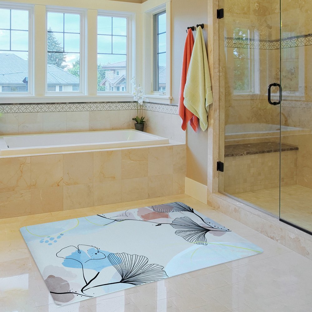 pataki-mpaniou-flowersfromjapan-45x75cm-8062-bathroom-1 ΠΑΤΑΚΙ ΜΠΑΝΙΟΥ FlowersFromJapan 45x110cm - Image 1