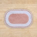 ΠΑΤΑΚΙ ΜΠΑΝΙΟΥ ΡΟΖ ΒΑΜΒΑΚΕΡΟ ANATOLI OVAL 45X75