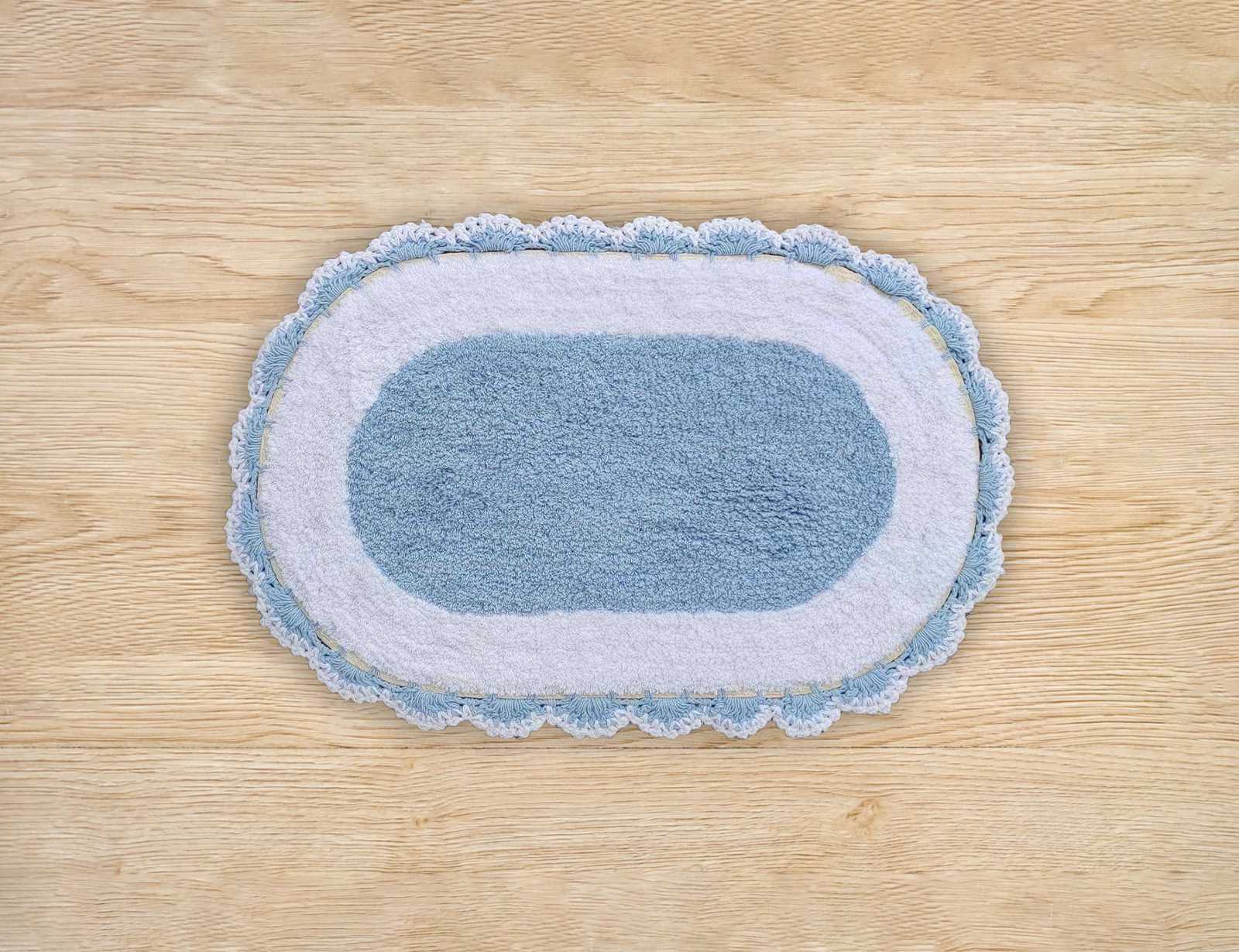 pataki-mpaniou-siel-anatoli-45x75-4100117ltblue ΠΑΤΑΚΙ ΜΠΑΝΙΟΥ ΣΙΕΛ ΒΑΜΒΑΚΕΡΟ ANATOLI OVAL 45X75 - Image 1