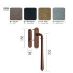 Ιταλική λαβή για συρόμενη πόρτα σε αντικέ χρυσό Νο 70 - Image 2