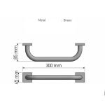 Λαβη μπανιου Μαύρο ματ Sanco 0360-Μ116 - Image 2