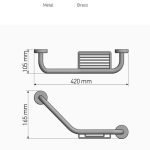 Λαβη μπανιου Χρωμέ Sanco 0401-A03 - Image 2