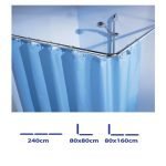 ΒΡΑΧΙΟΝΑΣ ΜΠΑΝΙΟΥ ΓΩΝΙΑΚΟΣ ΧΡΩΜΙΟ ΒΑΡΕΩΣ ΤΥΠΟΥ 3x(80cm)