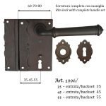 Κλειδαρια παλαιού τύπου σφυρηλατημένη 1906