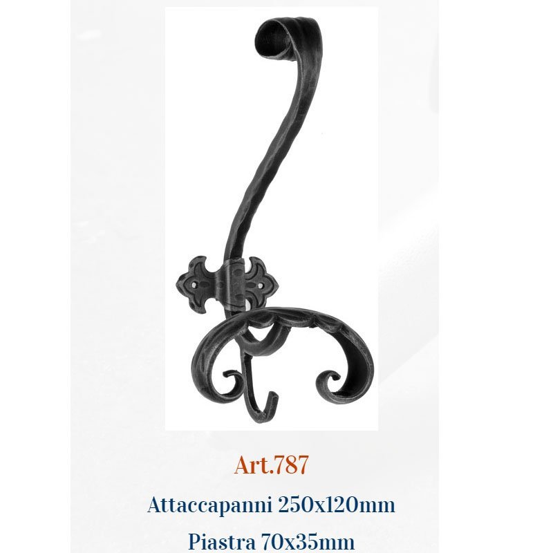 001 κρεμαστρα 7-7-24 Ιταλική σφυρήλατη κρεμάστρα 798 - Image 1