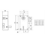 Κλειδαρια παλαιού τύπου σφυρηλατημένη 1907 - Image 2