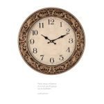 Ρολόι Τοίχου Μπρονζέ 45εκ Πλαστικό