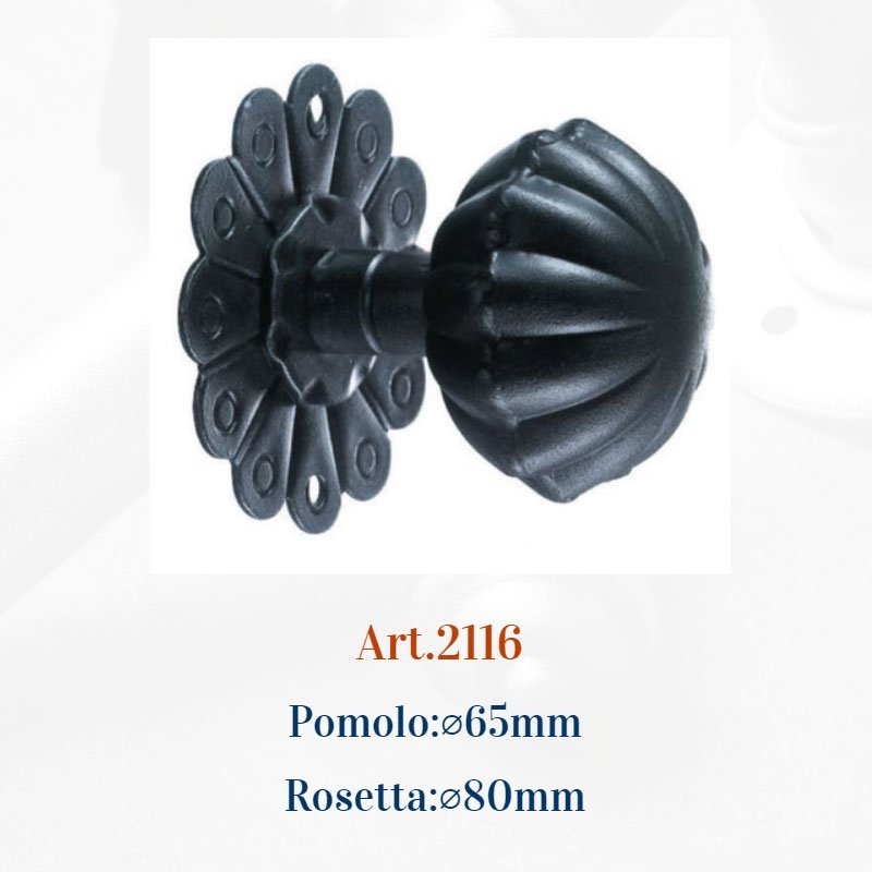 004 μπουλ εξωπ 7-7-24 Ιταλικό Σφυρήλατο Μπουλ Εξώπορτας 2219 - Image 1