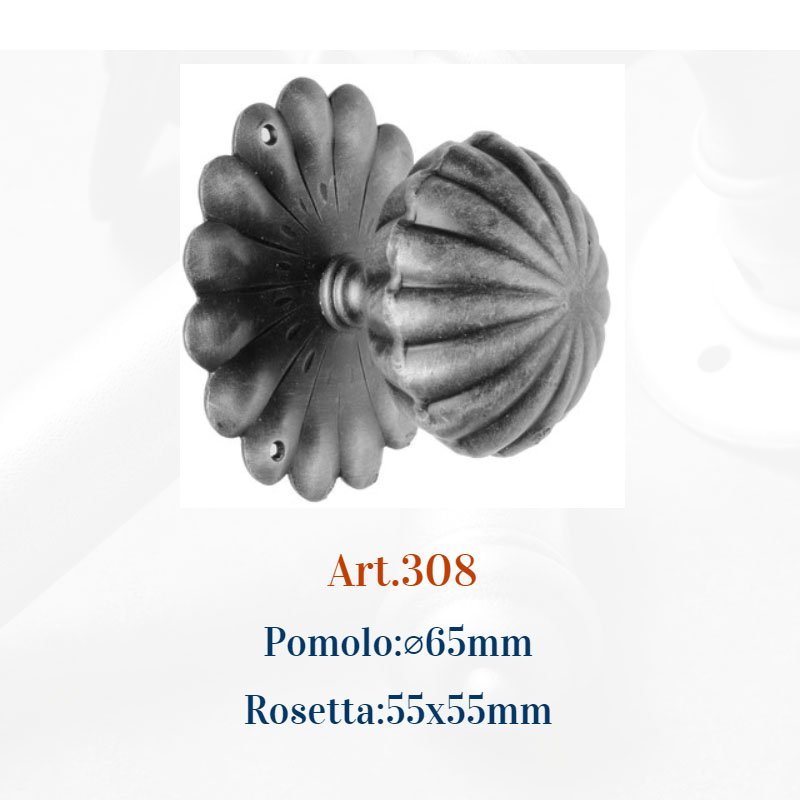 006 μπουλ εξωπ 7-7-24 Ιταλικό Σφυρήλατο Μπουλ Εξώπορτας 2221 - Image 1