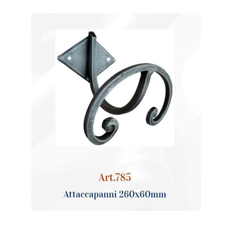 008 κρεμαστρα 7-7-24 Ιταλική σφυρήλατη κρεμάστρα 805 - Image 1