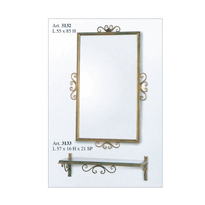 011 καμπ 28-7-24 Ιταλικός Σφυρήλατος Καθρέπτης 3131 - Image 1